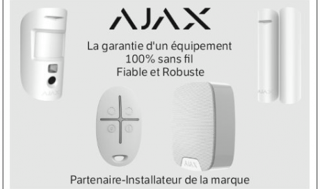 Vente et installation d'alarme intrusion sans fil Ajax à Saint-Etienne